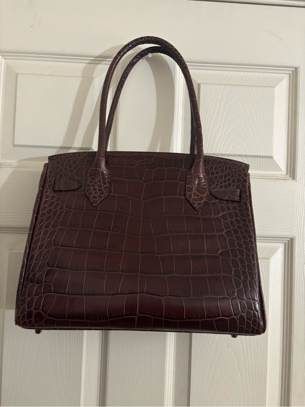 Vintage Lederer birkin style leather Italian bag - Picture 2 of 12
